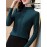Plus Size, Women's Plus Size Thickened Winter Layering Jacket Blouse - Elegant Long Sleeve Stand Collar Button-Front Shirt Coat, Non-Stretch Warm Tunic for Layering Under Coats, Machine Washable (Curvy-Friendly, Autumn/Winter)
