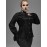 Plus Size - Plus Size, Women'S Gothic Elegant Blouse - Bat Wing Collar & Long Sleeves, Button-Front Shirt for Halloween, Costume Parties, Everyday Gothic Outfits - Non-Stretch Formal Attire, Halloween Outfit, Vintage Aesthetic, Decorative Buttons, Statement Piece, Alternative Fashion